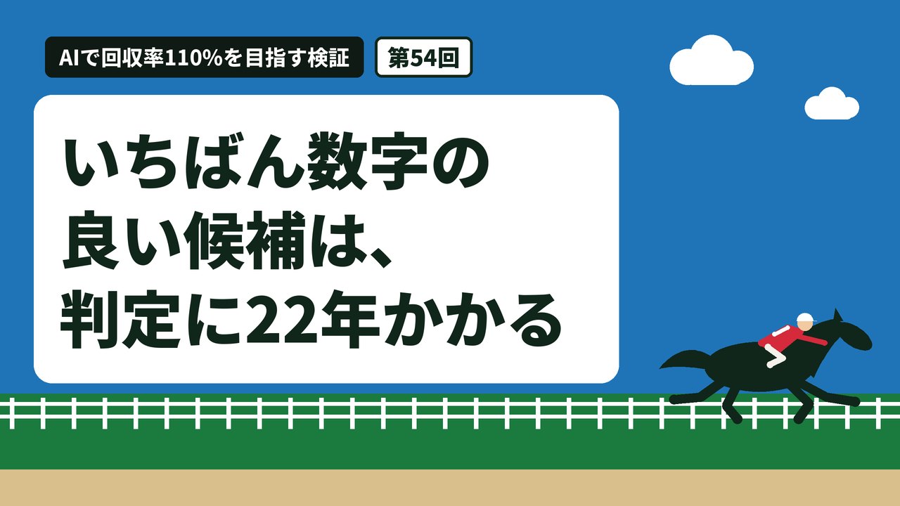 いちばん数字の良い候補は、判定に22年かかる