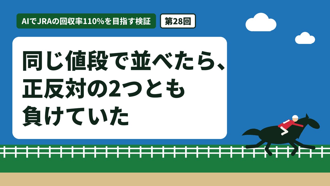 同じ値段で並べたら、正反対の2つとも負けていた